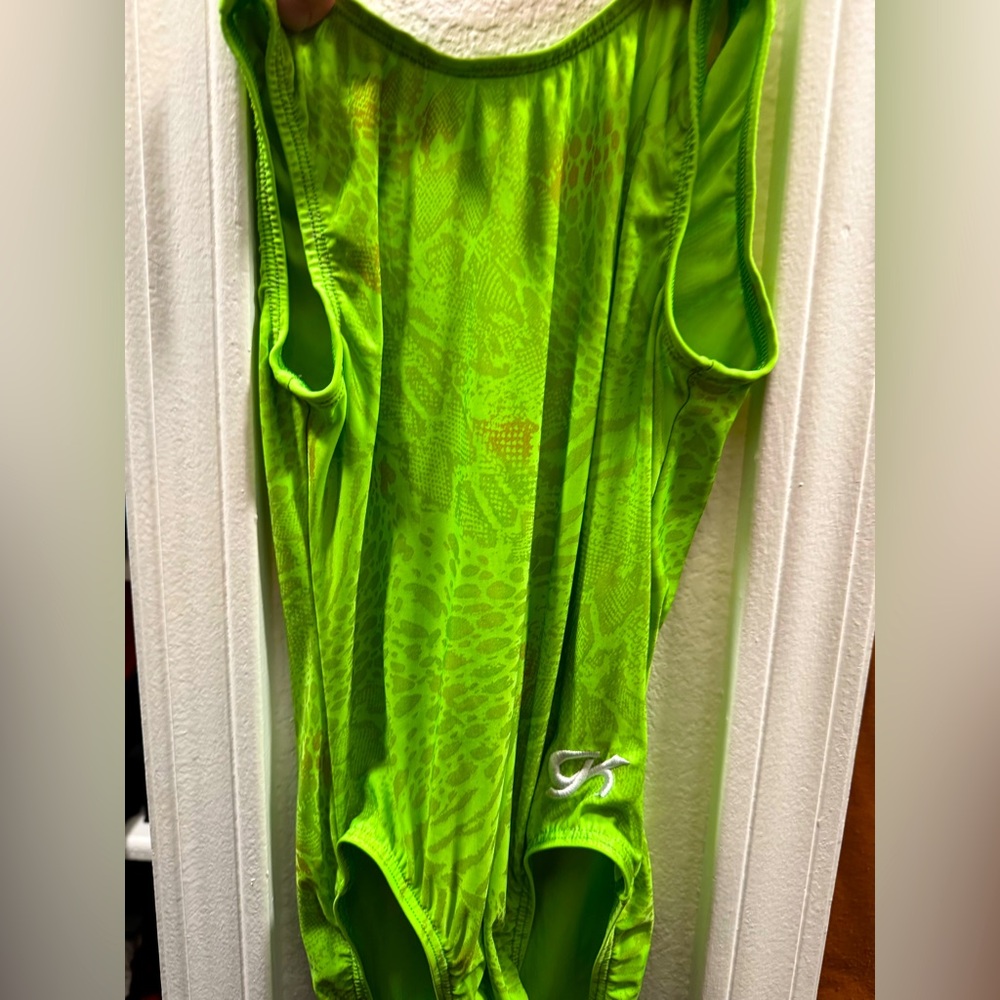 Green GK gymnastic leotard Children’s Lg